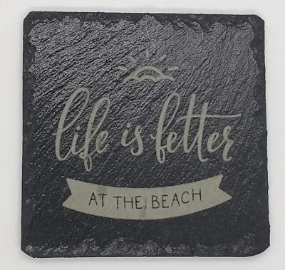 $5 • Buy 4PK - Life Is Better At The Beach Coaster Set