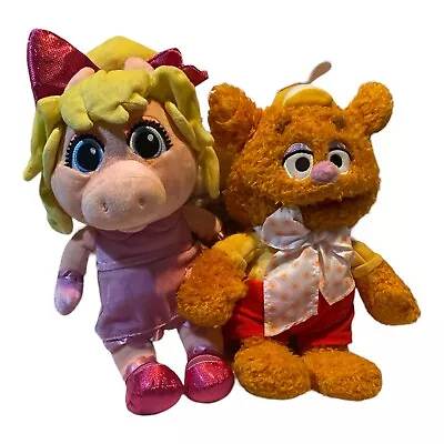 Disney Set Of 2 The Muppets Muppet Babies Fozzie Bear Miss Piggy 13” • $14.99