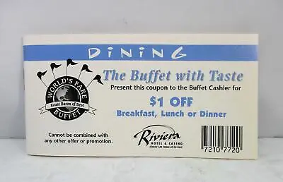 2000 Riviera Hotel & Casino Las Vegas NV Coupon Fun Book • $5.60