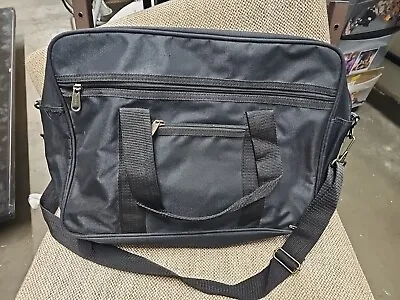 Everest Black Canvas Laptop Bag  • $25