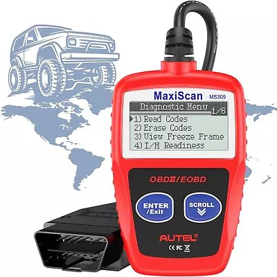 Autel MS309 Diagnostic Scanner Tool OBD2 Code Reader Turn Off Check Engine Light • $17.59