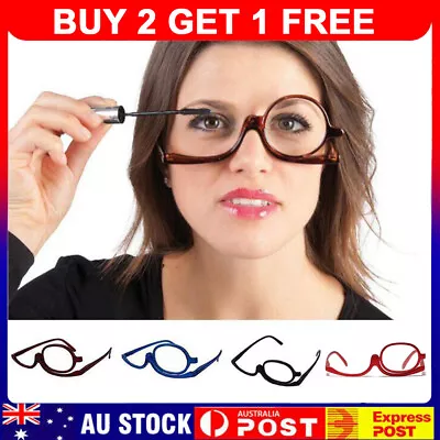 Foldable Makeup Women Magnifying Reading Flip Eyeglasses Makeup Wayfarer Glasses • $14.94