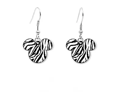 New Zebra Mickey Animal Kingdom Earrings Jewelry Walt Disney World Minnie Mouse • $9.98