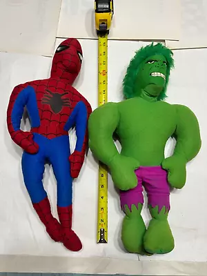 LOT 2 Vintage THE INCREDIBLE HULK Spiderman  18   Knickerbocker 1978 • $70.99