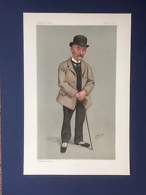 Original 1892 Vanity Fair Print Of Thomas Hardy -  Tess   - Author And Poet • £18