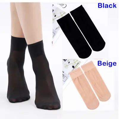 $8.90 • Buy 10 Pairs Thin Comfortable Women's Nylon Short Ankle Socks