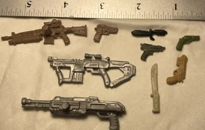 Toy Military Weapons Rifles Knives Pistols Lot Of 9 Plastic Assorted • $10.20