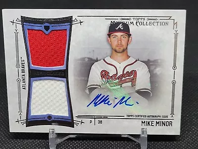 2015 Topps Museum Collection Signature Swatches Dual Relic Autographs Mike Minor • $7.99