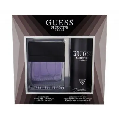£26.95 • Buy Guess Seductive For Men Gift Set 100Ml Eau De Toilette And 170Ml 