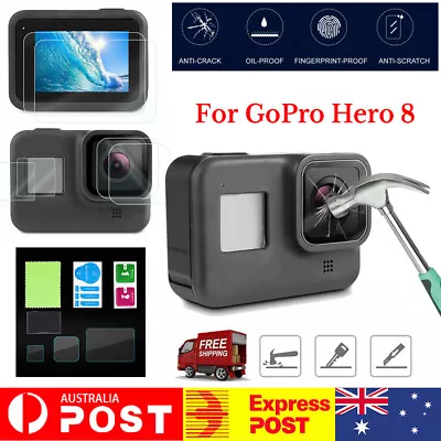 Tempered Glass Screen Protector Cover Lens Cap For GoPro Hero 8 Black 1/2x • $7.25