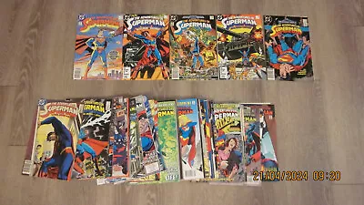 Vintage Dc Comics The Adventures Of Superman Lot Of 48 Different #424-518 Vf-nm+ • $0.99