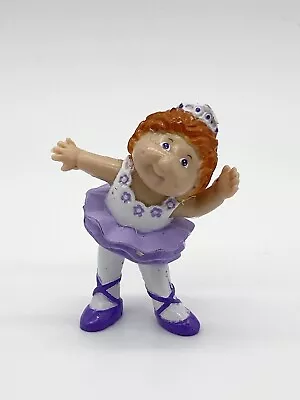 VTG 1984 Cabbage Patch Kids Figurine Redhead Girl Ballerina Tutu Toy Figure 2.5” • $7.20