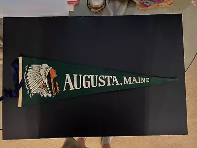 Vintage 1950's -- Augusta Maine -- Felt -- Pennant • $18