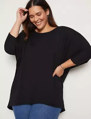 AUTOGRAPH - Plus Size - Womens Tops -  Elbow Sleeve Light Weight Knit Kaftan • $20.41