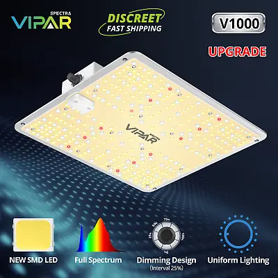 VIPARSPECTRA V1000 LED Grow Light Full Spectrum For Indoor Plants Veg Bloom IR • $53.99