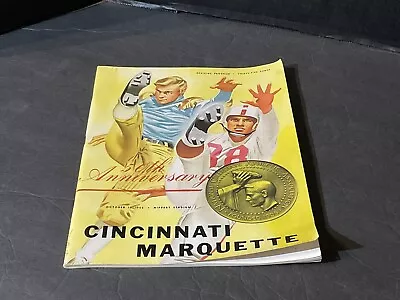 1955 University Of Cincinnati  Vs Marquette Warriors Football Program 50th  Ann. • $12.95