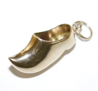 Vintage 9k Gold Dutch Shoe Bracelet Charm Pendant By LSI • $129