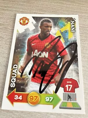 Match Attax Nani Manchester United Signed. • £3.99