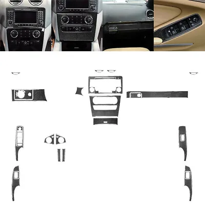 22PCS Carbon Fiber Whole Interior Sticker For Mercedes ML350 ML500 Accessories • $147.59
