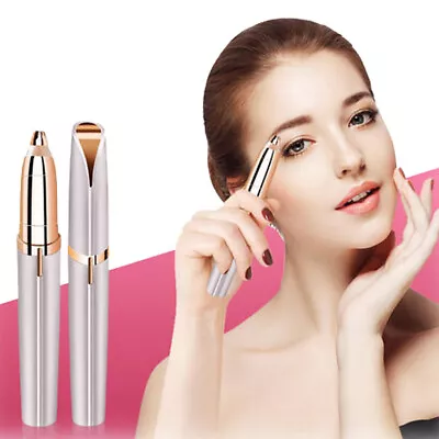 Electric Eyebrow Trimmer Finishing Touch Flawless Brows Hair Remover LED Light • $19.99