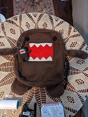 Rare Nhk-tyo Domo Plush Backpack W/keychain • $350