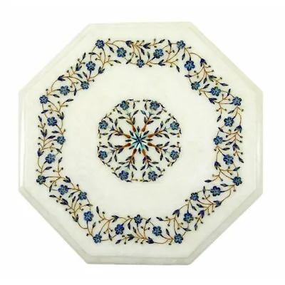 15  Marble Side Table Top Semi Precious Stones Handmade Inlay Pietradura Work • $385.57