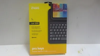 $55 • Buy ZAGG Pro Keys Wireless Keyboard With Detachable Case For Apple IPad Pro 11 