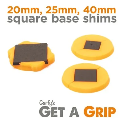 Upgrade Pack Square 20mm 25mm And 40mm  Base Shims For Garfy's Get-a-Grip • £1.40
