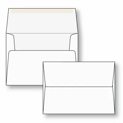 A6 Invitation Announcement Envelope SQUARE FLAP White 4.75 X 6.5 60LB. Qty 25 50 • $7.95
