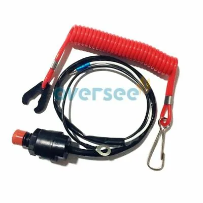 6E9-82575-09 Kill Stop Switch Safety Lanyard For Yamaha Outboard Motor 15-40HP • $24.31