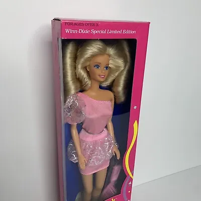 1989 Vintage Mattel Party Pink Barbie Winn-Dixie Special #7637 Sealed NRFB • $25