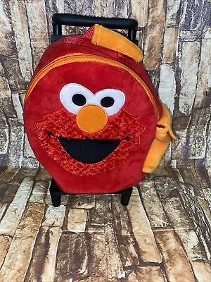 Animal Adventure Elmo Happy Trolley Plush Backpacks 5  X 10  X 21  Red RARE • $75