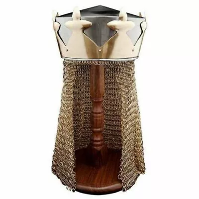 Monty Python King Arthur Helmet With Av Entail Chain Mail Helmet • $128.10