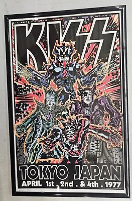 KISS Tokyo Japan 1977 Kozik Concert Poster 11 X 17 Framed • $21.99