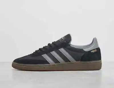 Adidas Men's Handball Spezial Shoes Cordura Fabric In Black / Grey And Gum • £99.99