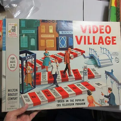 Video Village Board Game 1960 Milton Bradley Incomplete • $15.39