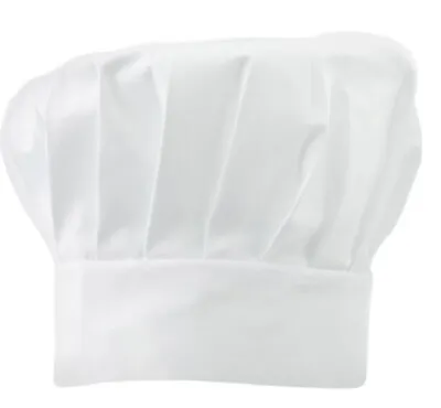 Childrens Adjustable White Chef Hat Cooking Baking Polycotton School Fancy Dress • £6.99
