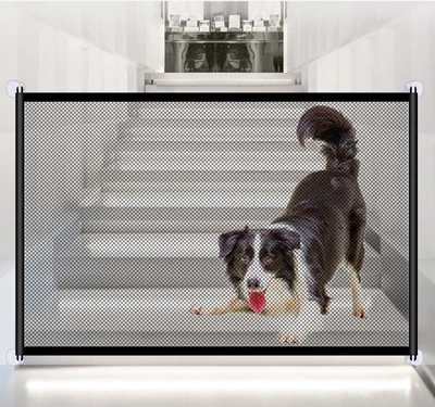 £7.89 • Buy Retractable Pet Dog Gate Magic Child Baby Stair Gate Barrier Foldable Portable
