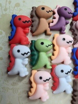 £2.80 • Buy Dinosaur Flatback Cabochon Multicoloured Crafting Embellishment Decoden