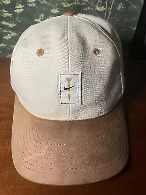 Vintage Nike Golf Hat Strapback Tan Adjustable  • $50