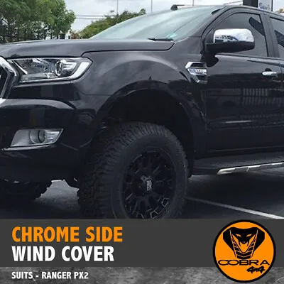 $39 • Buy  CHROME SIDE WIND COVER FITS FORD RANGER VENT PX PX2 2015-18 ACCESSORIES Everest