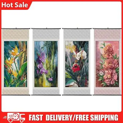 Handmade Oil Painting On Canvas Thick Texture Flower Wall Hanging Art Picture • £7.65