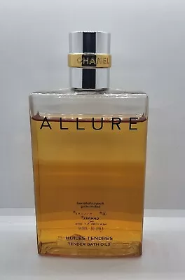 CHANEL Allure Huiles Tendres Tender Bath Oils 6.8 Fl Oz 200ml RARE 85% Full • £67.48