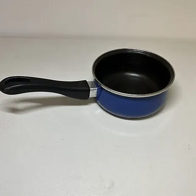 Megaware Cookware 1 Quart Saucepan Pot Blue Made In Spain No Lid Non Stick • $15.94