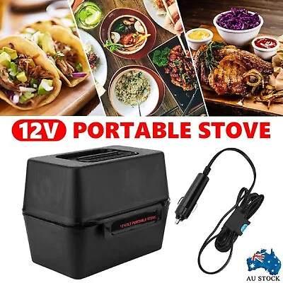 NEW 12V Portable Stove Oven Outdoor Mini Electric Food Camping Lunch Aus Warmer • $71.99