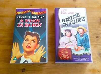 Meet Me In St.Louis & A Star Is Born *Judy Garland WB/MGM X2 VHS PAL *BARGAIN • £8.99