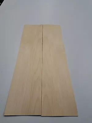 Maple Wood Veneer - 8 NATURAL WOOD SHEETS - 550mm X 125mm • £33