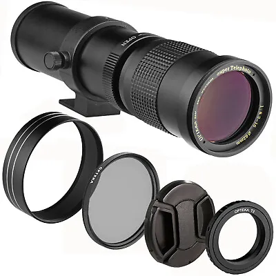 Opteka 420-800mm F/8.3 Telephoto Zoom Lens For Sony Alpha A Mount DSLR Cameras • $89.95