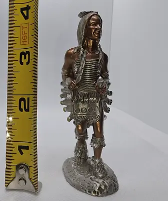 Native American Indian Masterworks Fine Pewter Kiowa Dancer Figurine 1990 • $19.97