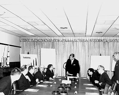 Wernher Von Braun Meets With Congressmen In Msfc Boardroom - 8x10 Photo (da-229) • $8.87